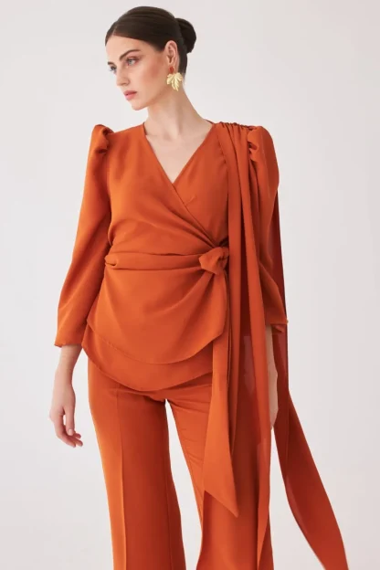 Coosy MARIA BARAZA X COOSY | Tops*BLUSA LAURA MB NARANJA