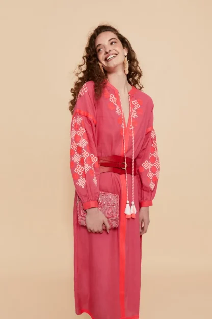 Coosy Vestidos*KAFTAN CHANDRAS FUCSIA