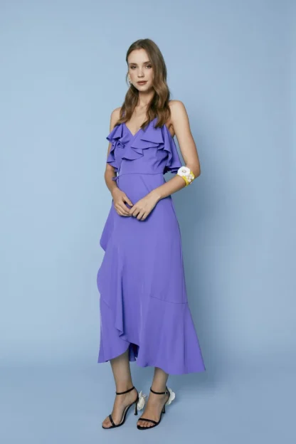 Coosy Vestidos midi*VESTIDO MUNDIMORADO