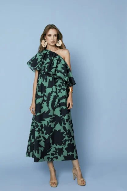 Coosy Vestidos*VESTIDO RAMONAEST. VERDE