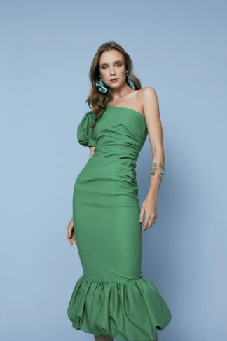 Coosy Vestidos midi*VESTIDO SIMONETTAVERDE